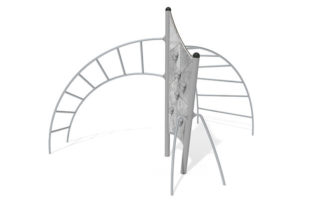 3D rendering af Klatreanlæg - Active klatrevæg m. stiger