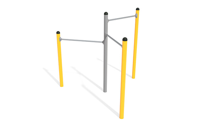 3D rendering af Junglebane - Active tredobbelt kolbøttestang 2