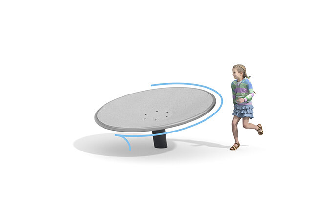 3D rendering af Karrusel - Disc lille