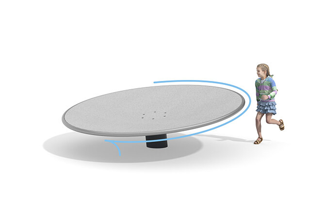3D rendering af Karrusel - Disc stor