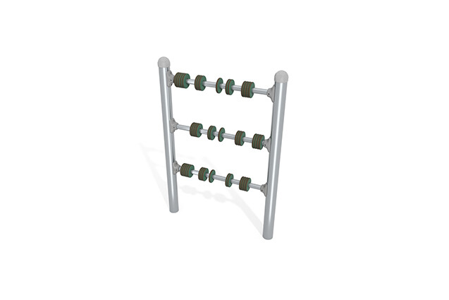 3D rendering af Aktivitetstavle - sanse- og læringstavle grøn