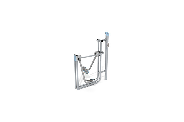 3D rendering af Fitness - Outdoor Inox air walker blå