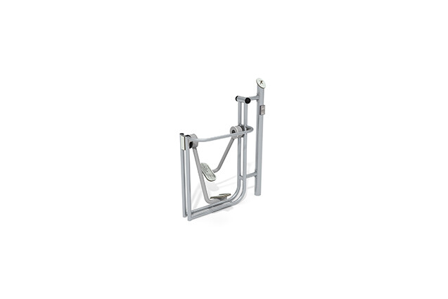3D rendering af Fitness - Outdoor Inox air walker grå