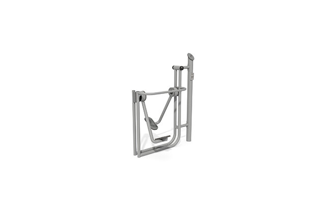 3D rendering af Fitness - Outdoor air walker grå