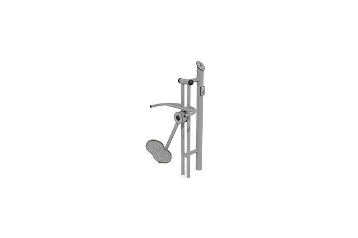 3D rendering af Fitness - Outdoor air skier grå