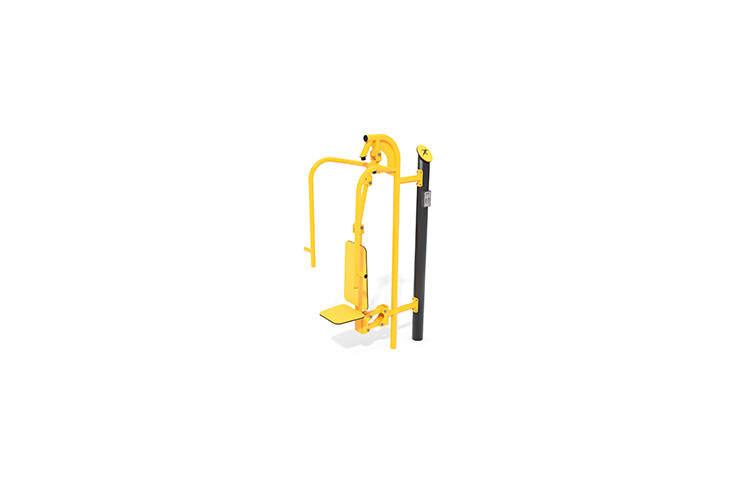 3D rendering af Fitness - Outdoor brystpres gul