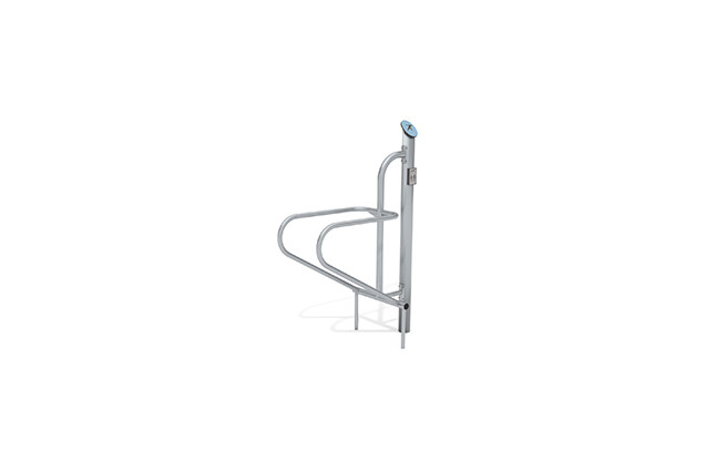 3D rendering af Fitness - Outdoor Inox dip station blå
