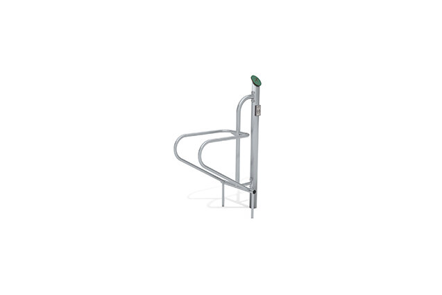 3D rendering af Fitness - Outdoor Inox dip station grøn
