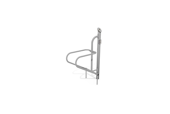 3D rendering af Fitness - Outdoor dip station grå