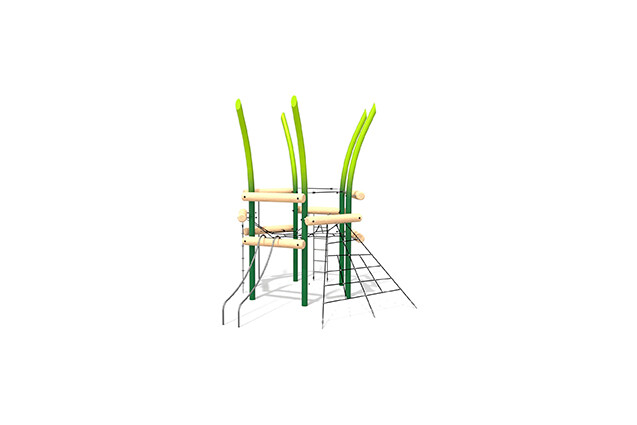 3D rendering af Klatreanlæg - Flora Play A