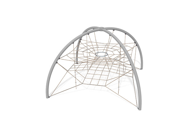 3D rendering af Klatrenet - Acrobat kuppel 1 grå/beige