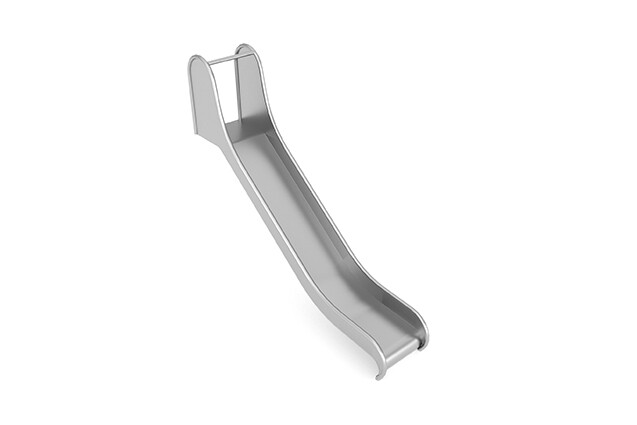 3D rendering af Rutsjebane - bakke h 1,2 m og b 0,50 m