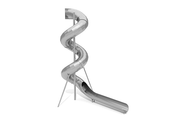 3D rendering af Rutsjebane - spiral h 6,5 m