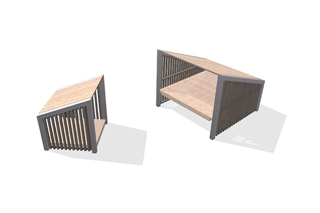 3D rendering af Legehus - Arthur pakke 2