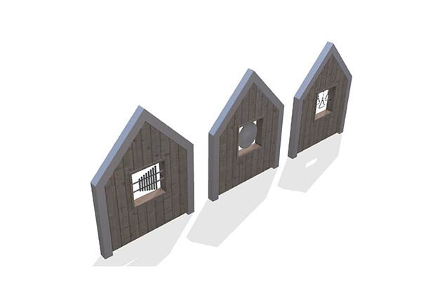 3D rendering af Legehus - Arthur pakke 15