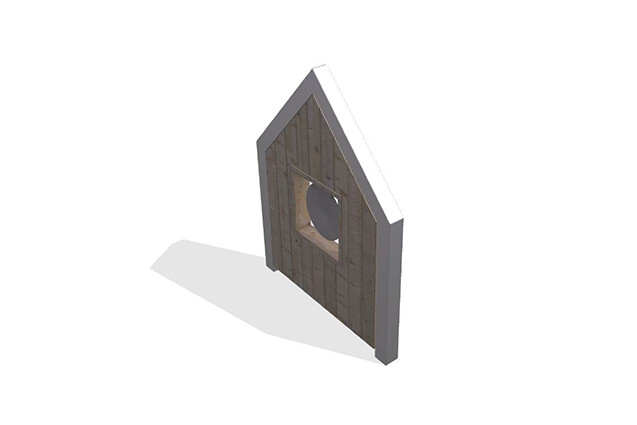 3D rendering af Legehus - Arthur pakke 18
