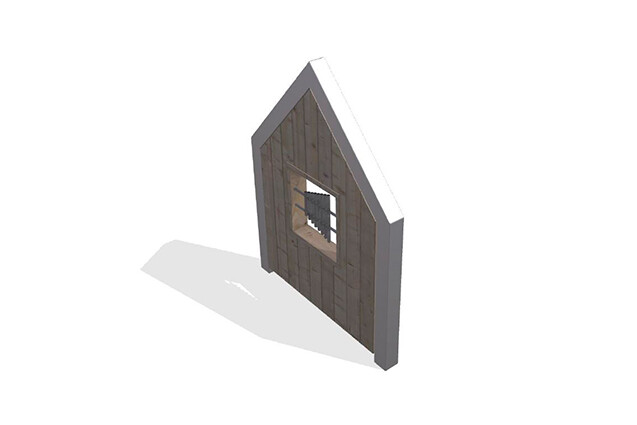 3D rendering af Legehus - Arthur pakke 19