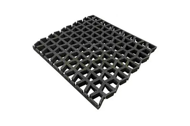 3D rendering af Faldunderlag - faldmåtte 65 mm sort
