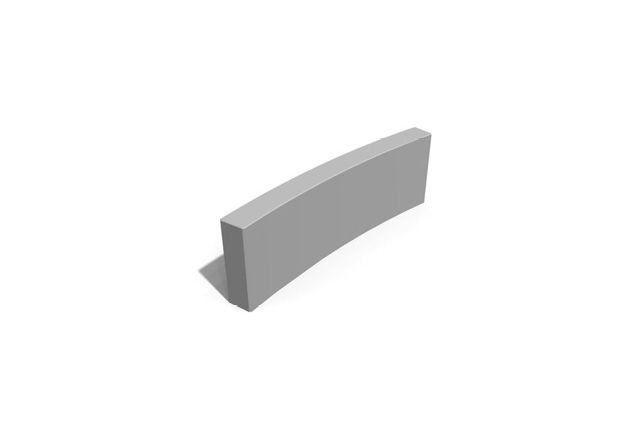 3D rendering af Parkour - betonvæg mellem buet