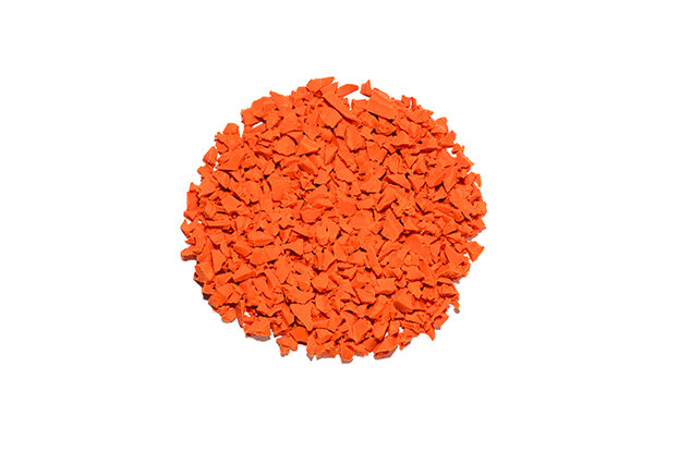 3D rendering af Faldunderlag - TPV gummigranulat 25 kg RH50