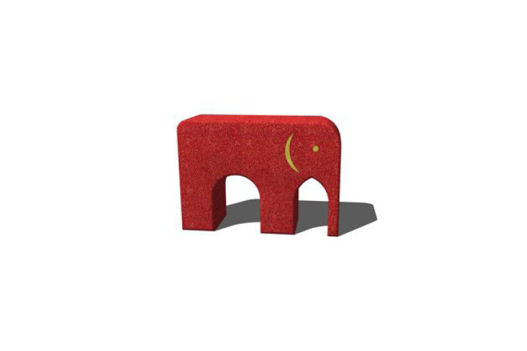 3D rendering af Legeskulptur - elefant