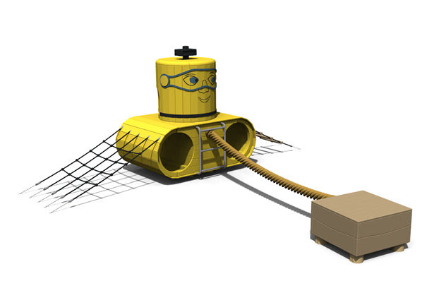 3D rendering af Specialdesign - Duppe ubåd