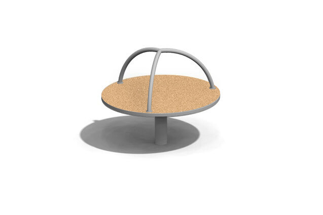 3D rendering af Karrusel - sidde kork og stål