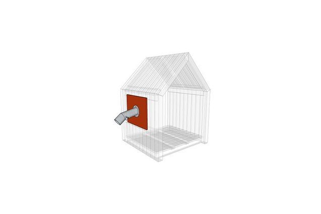 3D rendering af Legetårn - sandtragt lille Theodor