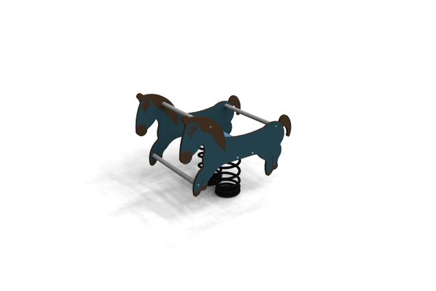 3D rendering af Vippe - hest