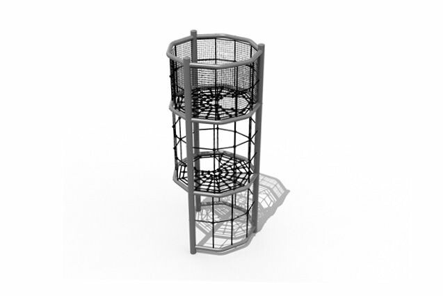 3D rendering af Legetårn - rundt tårn