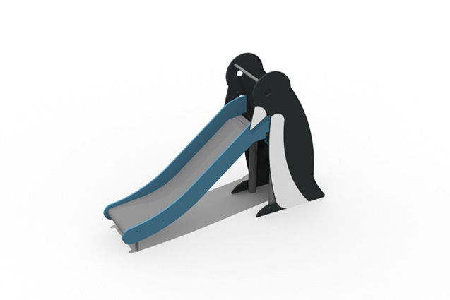 3D rendering af Rutsjebane - Pingvin