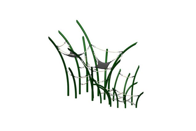3D rendering af Legetårn - Grass Art 2
