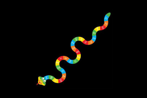 3D rendering af Termoplast - Slange A-Å store og små bogstaver