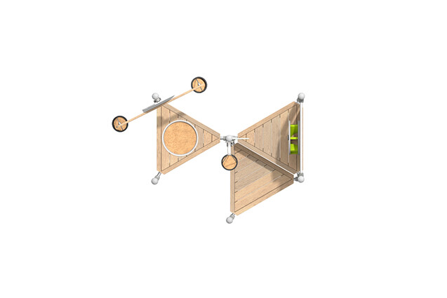 Sandkasse - sandlegesystem m. hejseværk og sandmølle