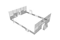 Multibane - Sport Arena 1, 20,76 x 14,56 m grå