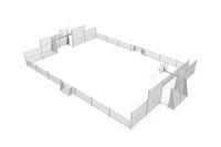 Multibane - Sport Arena 2, 20,76 x 14,20 m grå
