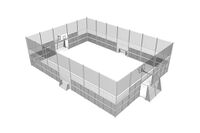 Multibane - Sport Arena 3, 20,76 x 14,20 m grå