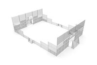 Multibane - Sport Arena 5, 20,76 x 14,20 m grå