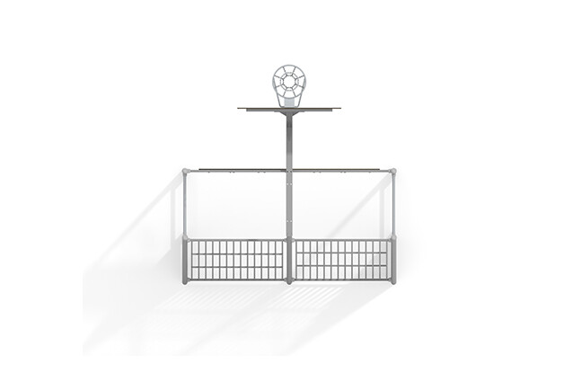 Multimål - Sport Arena mål fodbold og basketball grå