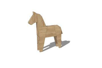 Legeskulptur - hest