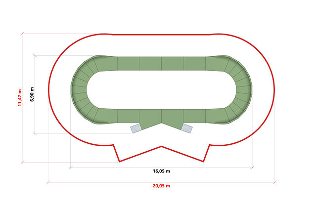 Cykelbane - pumptrack 1 stål/komposit