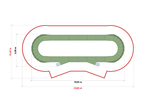 Cykelbane - pumptrack 2 træ/komposit