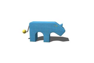 Legeskulptur - næsehorn